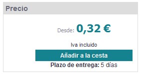 Área precio